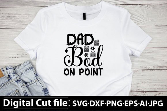 Dad Bod on Point SVG Design for Creative Projects