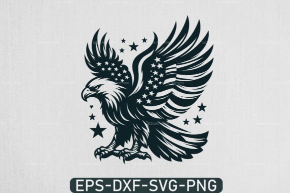Eagle with American Flag: The Definitive 4th July SVG for Creators and Small Businesses