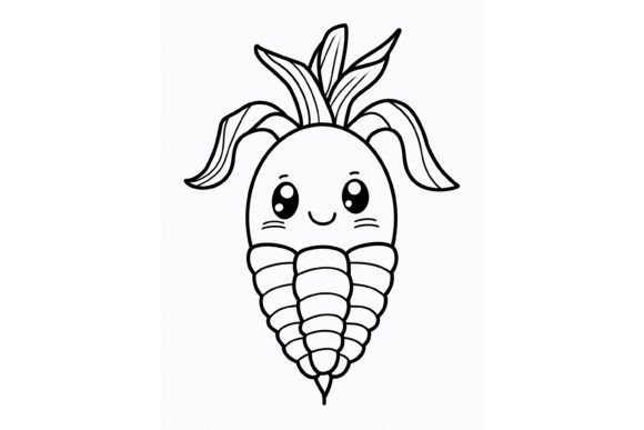 Exploring the Kawaii Sweet Corn Coloring Page for Young Artists and Educators