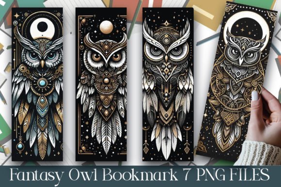 Fantasy Owl Bookmark: A Digital Resource for Creatives and Professionals Alike