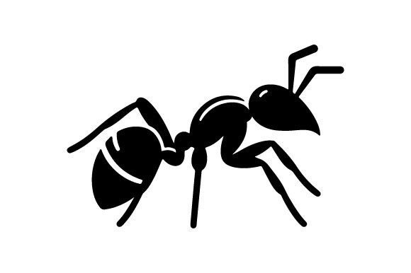 Free Ant Silhouette Vector for Crafting and Design