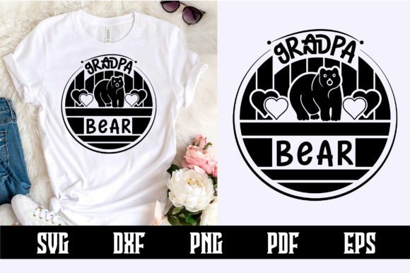 Grandpa Bear SVG Design: A Versatile Digital Crafting Resource