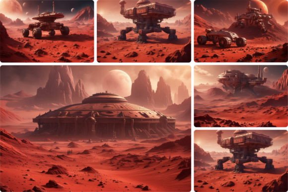 Mars Background Digital Papers: A Versatile Asset for Creative Projects