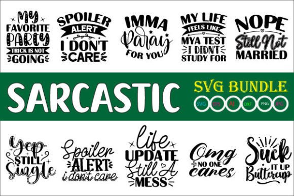 Sarcastic SVG Design: The Ultimate Word by Layer Bundle for Creators