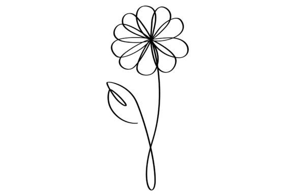 Single-line Art of Flowers: A Practical Guide to Minimalist Floral Design