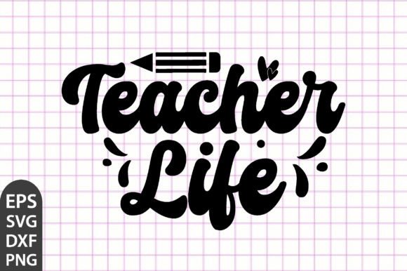 Teacher Life Retro SVG: Vintage Style for Educators