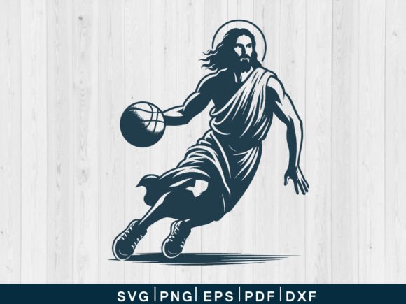 The Intersection of Faith, Humor, and Design: Why the Jesus Playing Basketball SVG Funny Gift Resonates