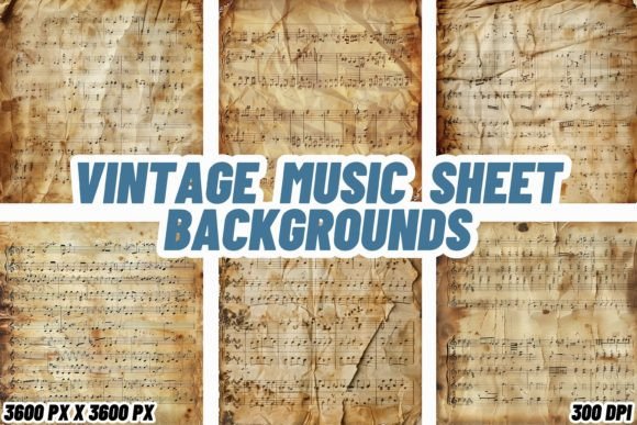 Timeless Vintage Music Sheet Backgrounds