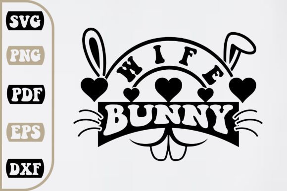 Wife Bunny Svg Design for Creative Projects